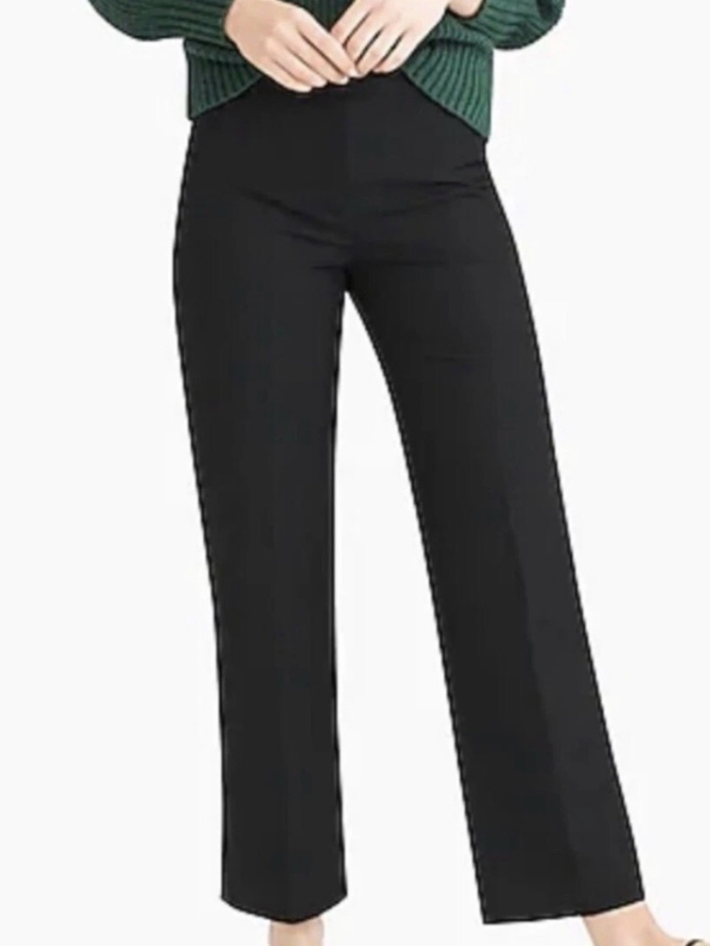 J. Crew Black Wide-Leg Women's Pants